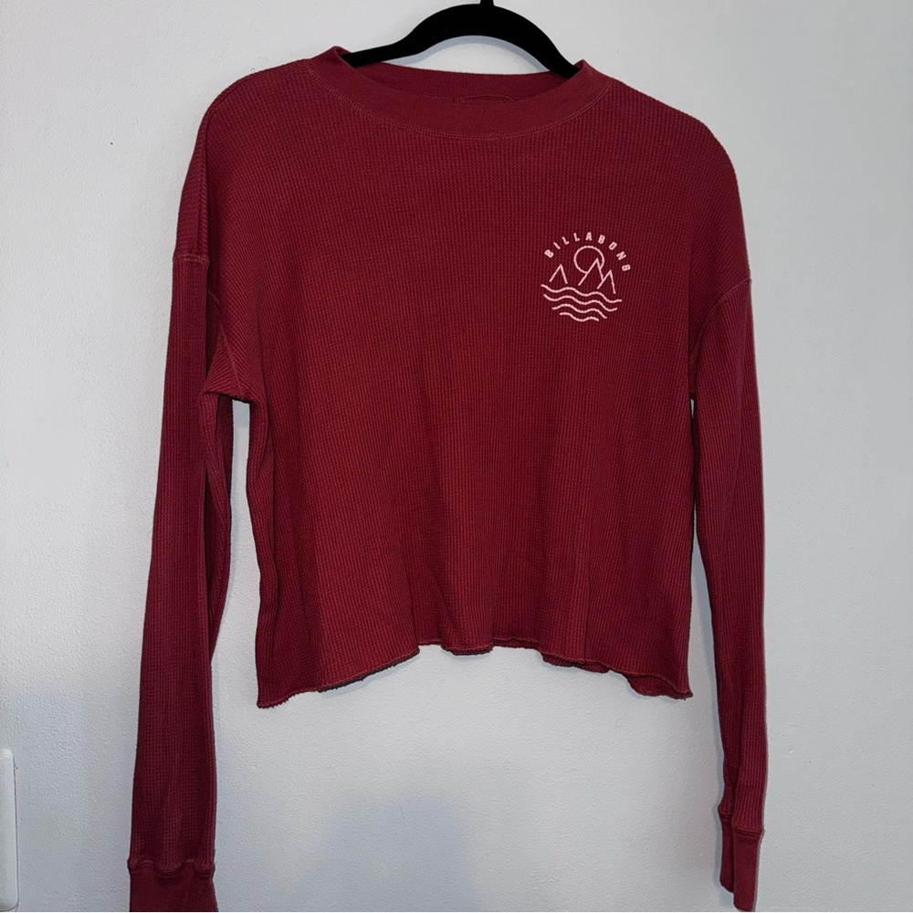 Billabong Women's Waffle Knit Long Sleeve Top
